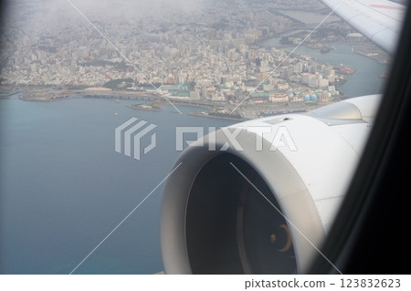 Okinawa: View from the plane Okinawa: View from the plane 123832623