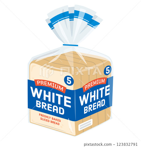 Commercially available bread 123832791