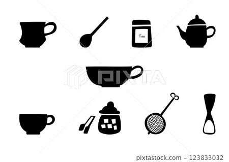 Illustration of tea time 123833032
