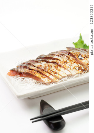 Grilled mackerel sashimi Grilled mackerel sashimi 123833355