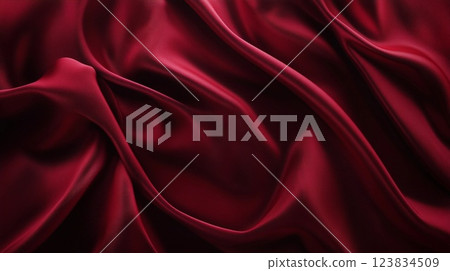 Red cloth drape Red cloth drape 123834509