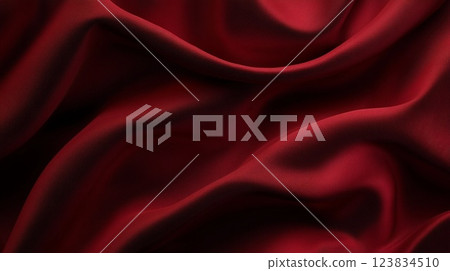Red cloth drape 123834510