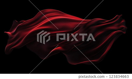 Red cloth background 123834663