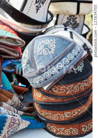 Skullcap doppa, Kyrgyz men's felt cap "topu" 123834705