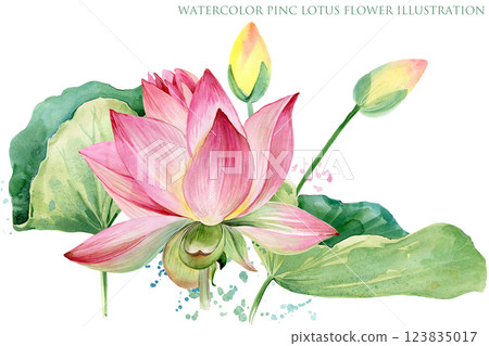 Asian background, Oriental Chinese and Japanese style design with lotus flower  123835017