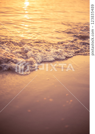 黃昏的海灘 123835489