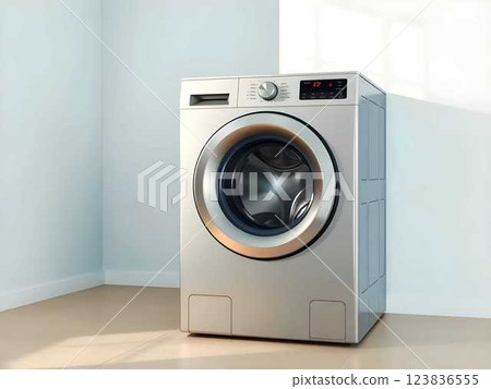 washing machine with a washing machine 123836555