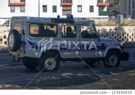 French police off-road vehicle French police off-road vehicle 123836919