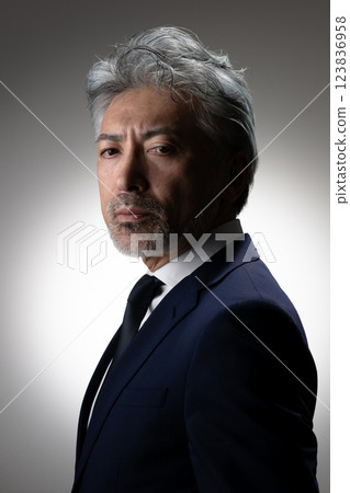 A man in a suit A man in a suit 123836958