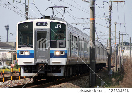 [JR-W] 山陽幹線213系列列車（6輛編組列車：岡山⇔三原） 123838268