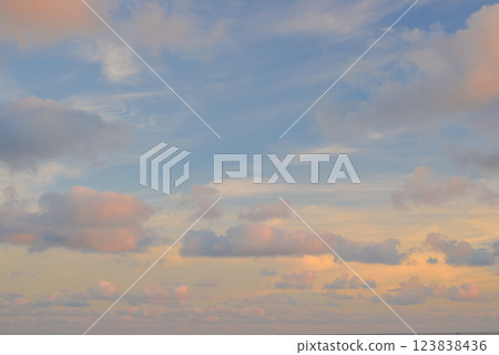 colorful clouds and sky,Dusk, Sunset Sky Clouds in the Evening with colorful Orange, Yellow, Pink and red sunlight and Dramatic storm clouds on Twilight sky colorful clouds and sky,Dusk, Sunset Sky Clouds in the Evening with colorful Orange, Yellow, Pink and red sunlight and Dramatic storm clouds on Twilight sky 123838436