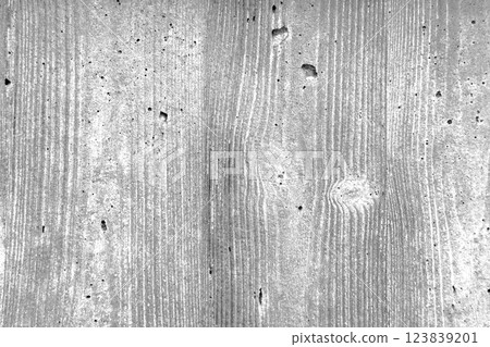 Gray concrete wall with natural wood grain texture. Vertical lines and small cavities create an industrial aesthetic. Minimalist design. Abstract background Gray concrete wall with natural wood grain texture. Vertical lines and small cavities create an industrial aesthetic. Minimalist design. Abstract background 123839201