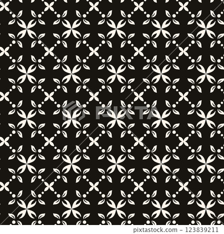 Vector minimal geometric seamless pattern. Small linear element modern lux fabric design textile swatch ladies dress, man shirt all over print block Vector minimal geometric seamless pattern. Small linear element modern lux fabric design textile swatch ladies dress, man shirt all over print block 123839211