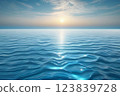 Abstract background of blue soda with ripples. Shining blue water ripple background 123839728