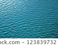 Abstract background of blue soda with ripples. Shining blue water ripple background 123839732