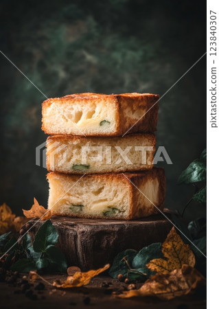 Deliciously toasted cheese sandwich stacked on rustic wood Deliciously toasted cheese sandwich stacked on rustic wood 123840307