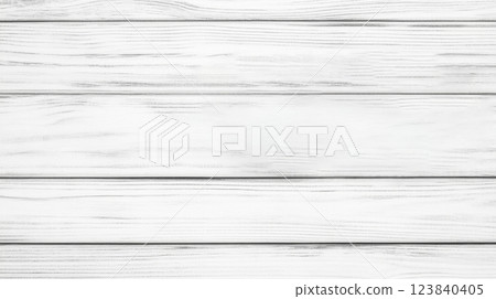 Wooden planks with a white finish in a minimalistic setting 123840405