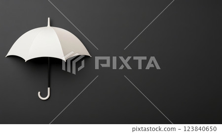Simple umbrella dark backdrop 123840650