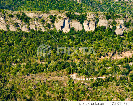 Mountain of Montserrat, Catalonia Spain. Mountain of Montserrat, Catalonia Spain. 123841751