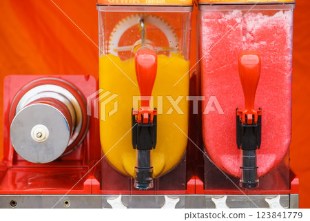 Close up of slushy machine 123841779