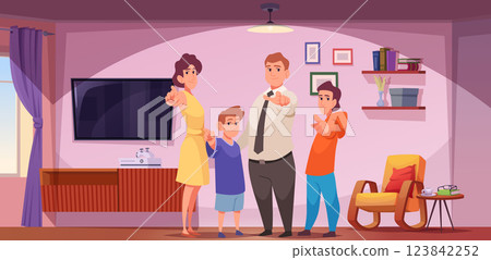 Pointing characters. People fingering at you exact vector conceptual background with hands picking gestures 123842252