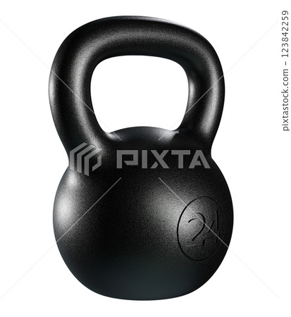 Kettlebell fitness weight, 24 kg heavy cast iron powerlifting equipment 123842259