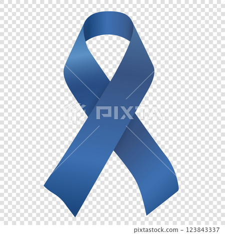 Vector blue ribbon symbol isolated for Colon Cancer Awareness campaign Vector blue ribbon symbol isolated for Colon Cancer Awareness campaign 123843337