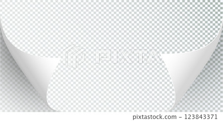 Curly Page Corner realistic illustration. Curled corners set. Paper page curl corner, flip turn fold sheet. Sticker. Vector Curly Page Corner realistic illustration. Curled corners set. Paper page curl corner, flip turn fold sheet. Sticker. Vector 123843371