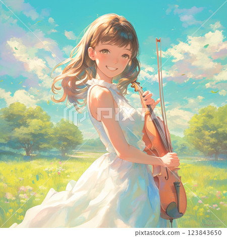 Girl with a Viola 1 123843650