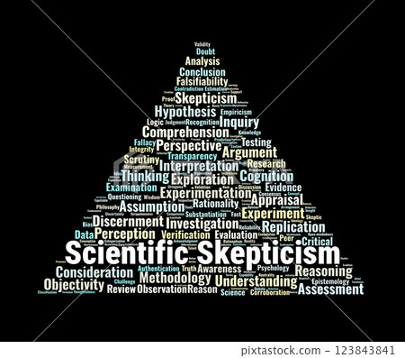 Scientific Skepticism Word Cloud. Essential Terms for Critical Thinking and Research Scientific Skepticism Word Cloud. Essential Terms for Critical Thinking and Research 123843841