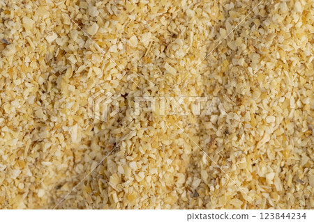 dried crushed garlic fruits for cooking dried crushed garlic fruits for cooking 123844234