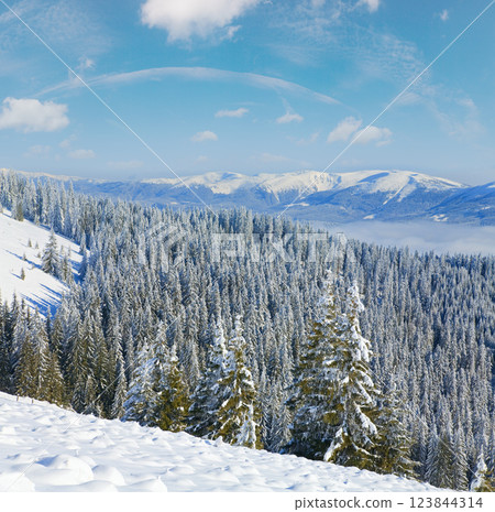 winter mountain landscape 123844314