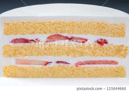 Cross section of a decorated cake Cross section of a decorated cake 123844668