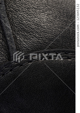 genuine leather painted black with seams after joining genuine leather painted black with seams after joining 123845132