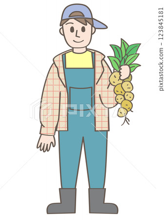Potato farmer Potato farmer 123845181