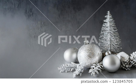 Silver background material Silver background material 123845705