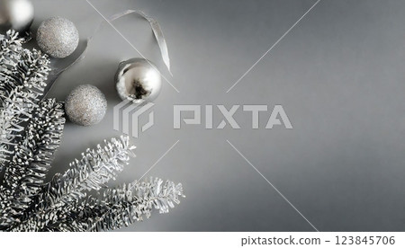 Silver background material Silver background material 123845706