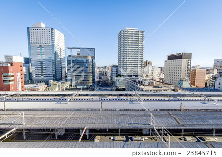 Shizuoka City, Shizuoka Station and buildings at the south exit 123845715