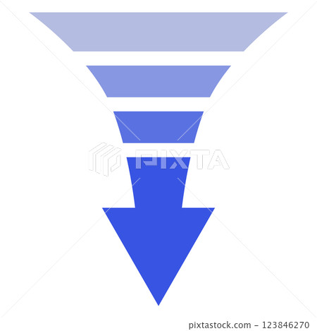 降序藍色箭頭圖 降序藍色箭頭圖 123846270