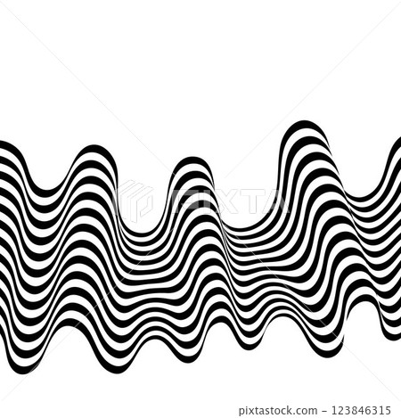 Black and white curved line stripe moving wave abstract background. Eps 10 Black and white curved line stripe moving wave abstract background. Eps 10 123846315