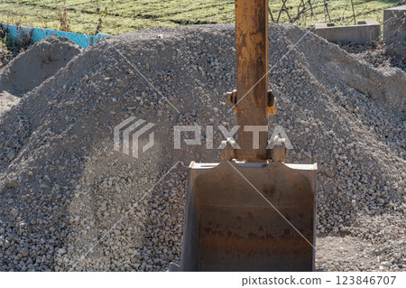 Bucket of excavator Bucket of excavator 123846707