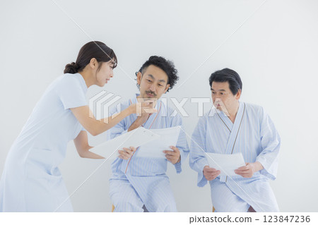 Nurse, counseling, medical checkup 123847236