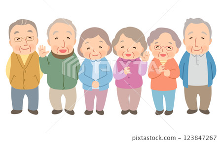 Elderly group, senior, elderly 123847267