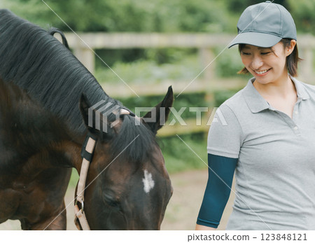 horse, female, lady 123848121