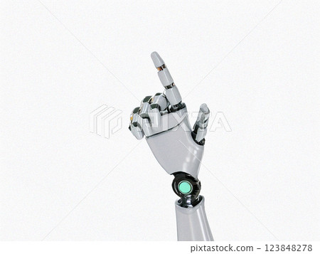 簡單背景上的機器人 123848278