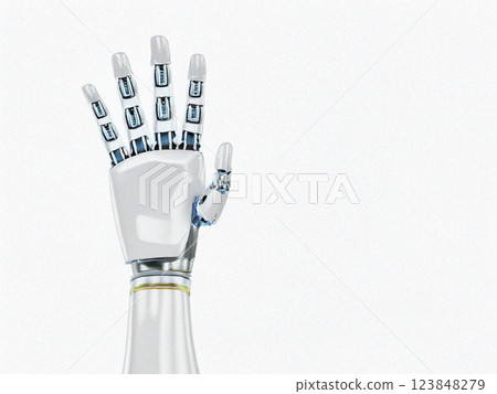 簡單背景上的機器人 123848279