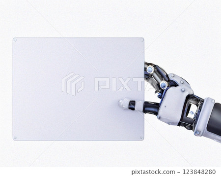 簡單背景上的機器人 123848280