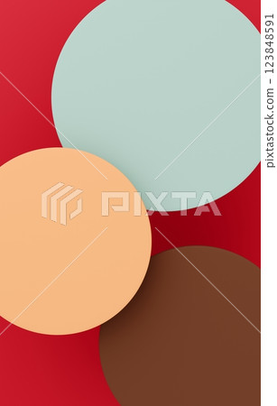 3D background material_circle_colorful 123848591