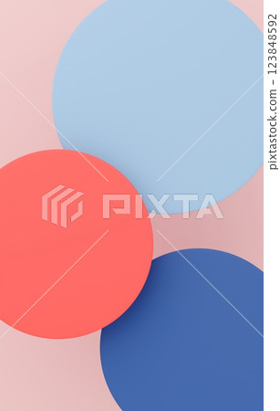 3D background material_circle_colorful 3D background material_circle_colorful 123848592