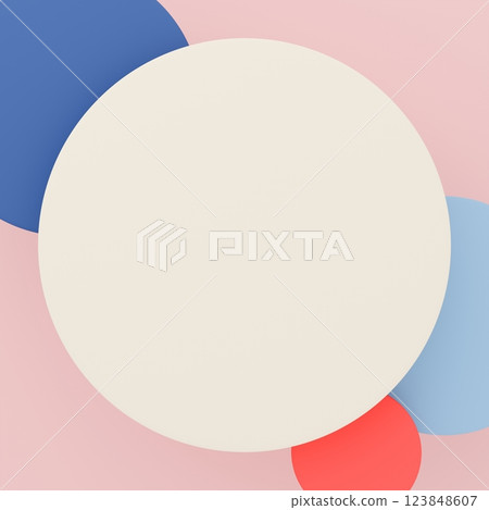 3D background material_circle_colorful 3D background material_circle_colorful 123848607